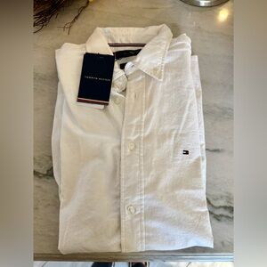 Tommy Hilfiger Men's White Button down Shirt